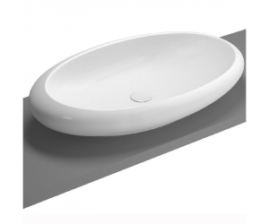 Раковина Vitra Istanbul 4446B003-0016 85 см без отверстий, цвет белый