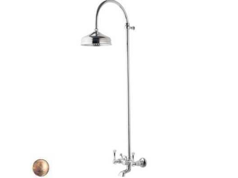 Купить Душевая система Bandini Antica 663620YY06, ручки керамические Antica, бронза
