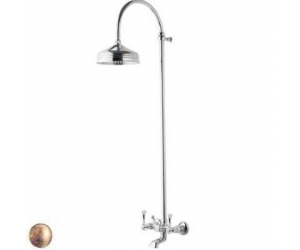 Душевая система Bandini Antica 663620YY06, ручки керамические Antica, бронза