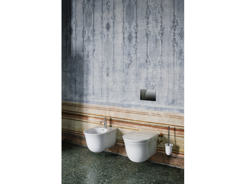 Купить Унитаз Laufen New Classic 8.2085.1.757.000.1 37 x 53 x 35 см подвесной, безободковый, цвет белый матовый
