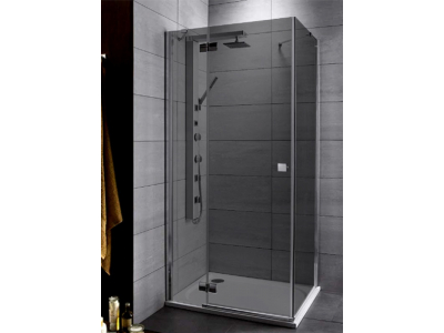 Душевой уголок Radaway Almatea KDJ, 120 x 80 х 195 см, стекло графит, профиль хром, L/R