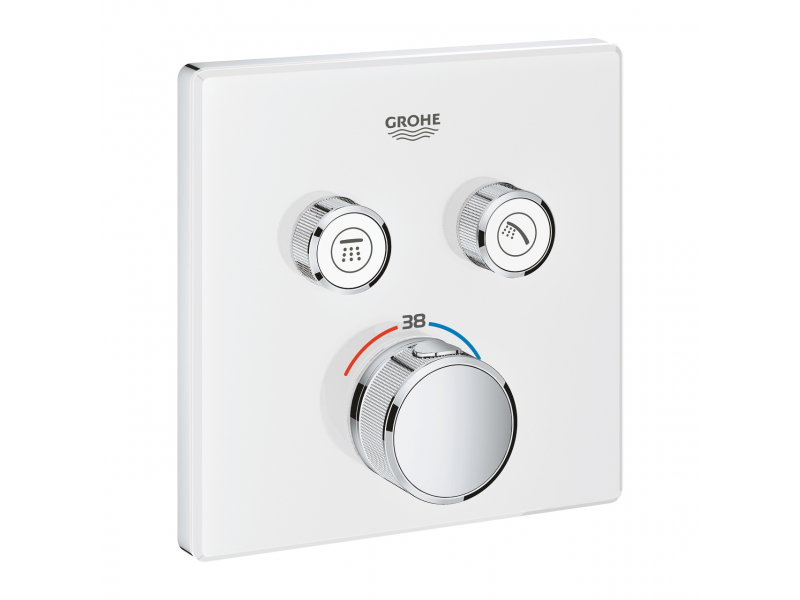 Купить Смеситель Grohe Grohtherm SmartControl 29156LS0 для ванны и душа, внешняя часть, белый