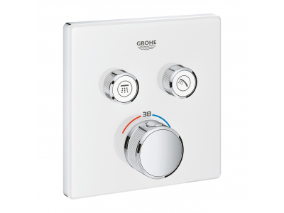 Смеситель Grohe Grohtherm SmartControl 29156LS0 для ванны и душа, внешняя часть, белый