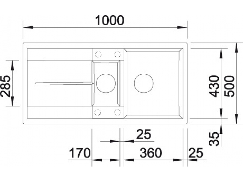 Купить Мойка Blanco Metra 6 S 513045, алюметаллик