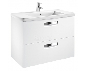 Тумба под раковину Roca Gap 80 белый глянец, ZRU9302877