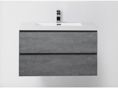 Тумба под раковину BelBagno Luce LUCE-900-2C-SO-SCM, 90 х 48 х 50 см, цвет серый (stucco cemento)