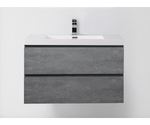 Тумба под раковину BelBagno Luce LUCE-900-2C-SO-SCM, 90 х 48 х 50 см, цвет серый (stucco cemento)