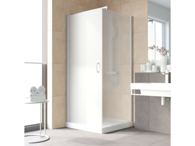 Душевой уголок Vegas Glass EP-Fis Lux, 90 x 80 x 199.5 см, профиль матовый хром, стекло сатин