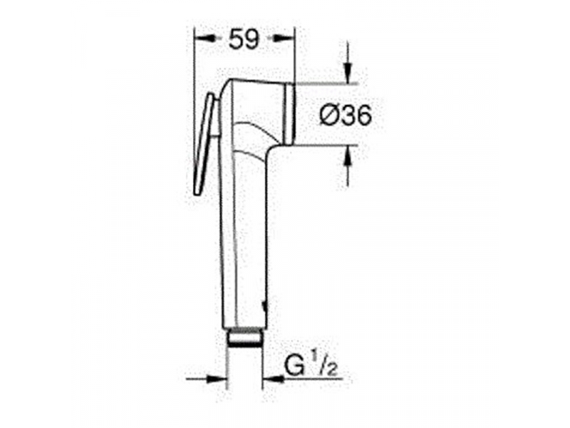 Купить Гигиенический душ Grohe BauFlow, со смесителем, хром, 124900