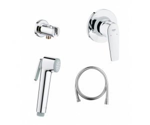 Гигиенический душ Grohe BauFlow, со смесителем, хром, 124900