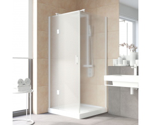 Душевой уголок Vegas Glass AFP-Fis Lux, 120 x 90 x 199.5 см, профиль белый, стекло ретро