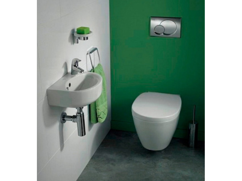 Купить Раковина Ideal Standard Connect Arc 35 см, смеситель справа, белый, E791501