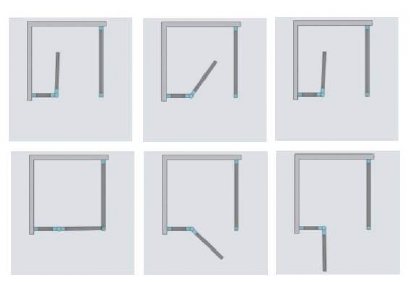Купить Душевой уголок Radaway Arta KDJ II 90, 90 x 90 см, левое исполнение