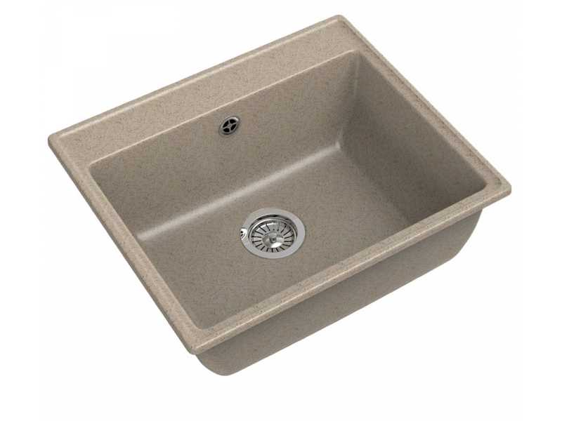 Купить Кухонная мойка GranFest Vertex GF-V-580, 58х50 см, песочная