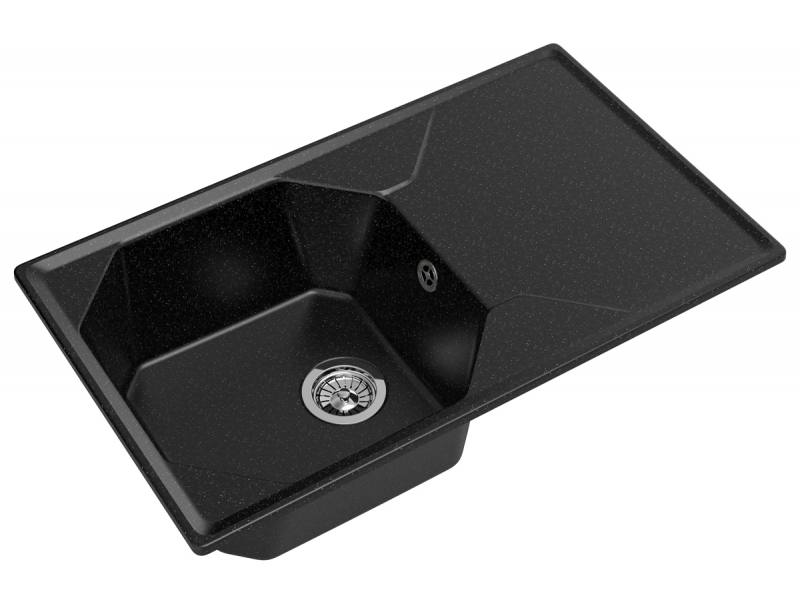 Купить Кухонная мойка GranFest Unique GF-U-840 L, 84х50 см, черная