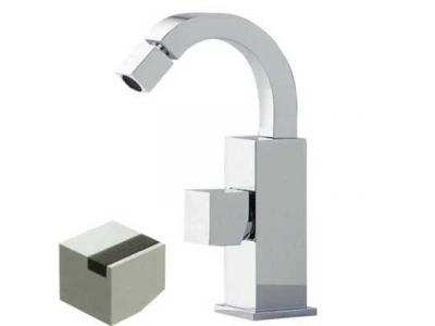 Смеситель Bandini Ice Cube 752220SN01LW для биде, матовый никель/ручка венге