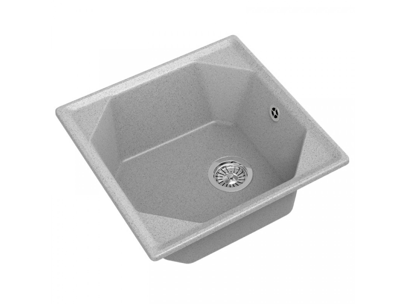 Купить Кухонная мойка GranFest Unique GF-U-500, 50х50 см, серая