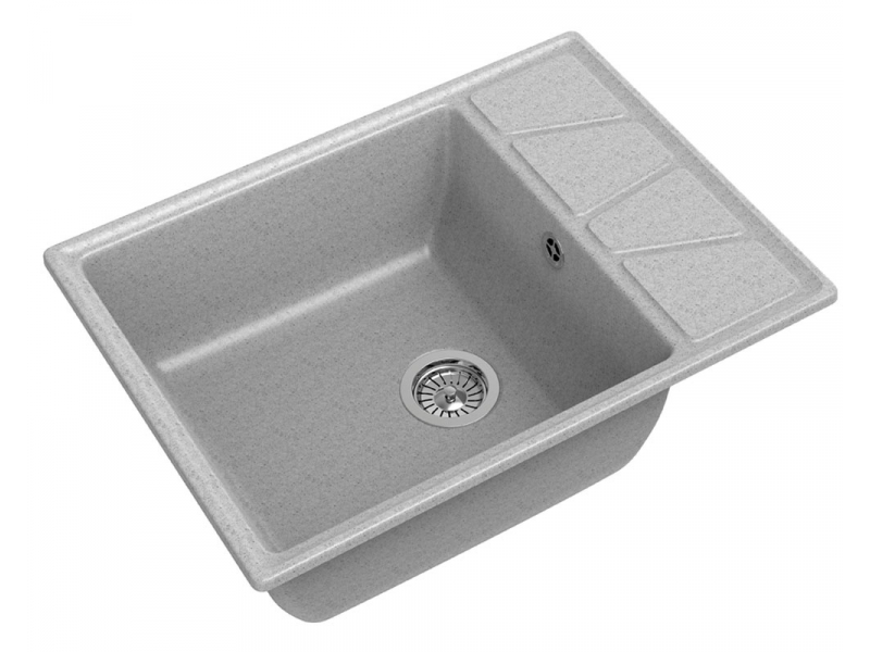 Купить Кухонная мойка GranFest Vertex GF-V-680 L, 68х50 см, серая
