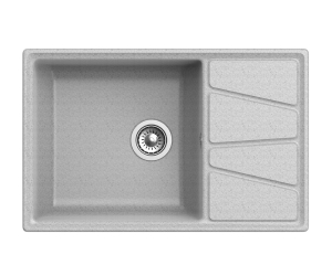 Кухонная мойка GranFest Vertex GF-V-780 L, 78х50 см, серая