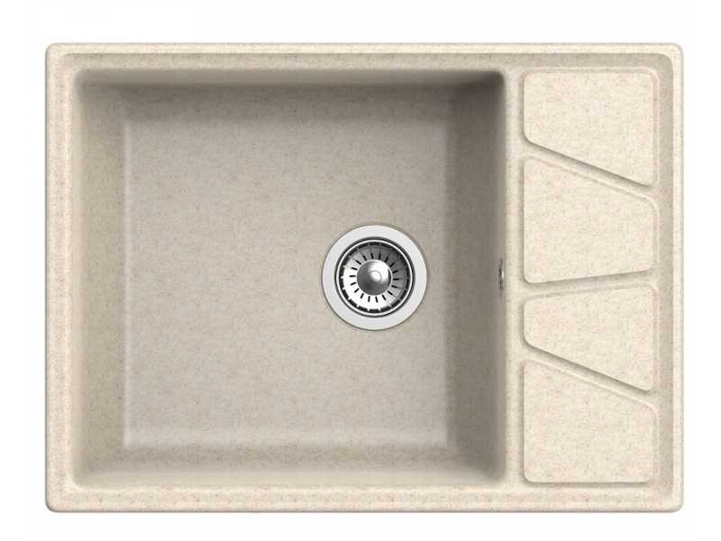 Купить Кухонная мойка GranFest Vertex GF-V-680 L, 68х50 см, бежевая