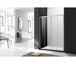 Душевая дверь в нишу Cezares Molveno MOLVENO-BF-2-170-C/P-Cr-IV, 170 х 190 см, стекло прозрачное/матовое, цвет профиля хром