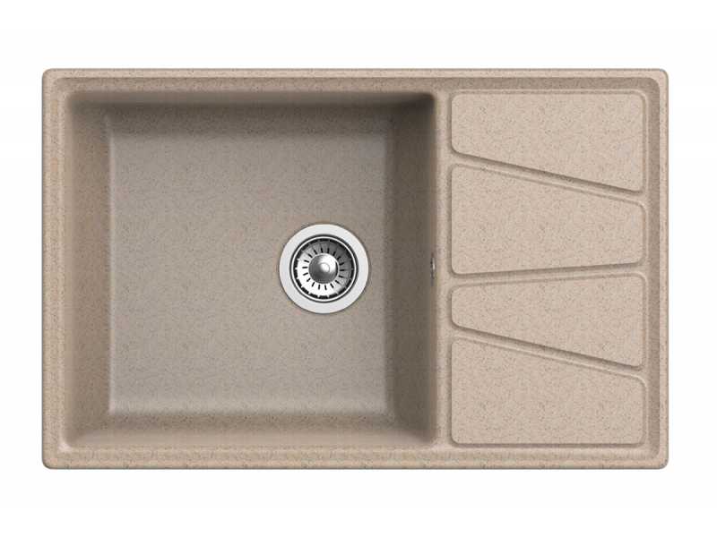Купить Кухонная мойка GranFest Vertex GF-V-780 L, 78х50 см, песочная