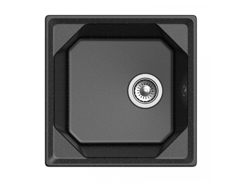 Купить Кухонная мойка GranFest Unique GF-U-500, 50х50 см, черная