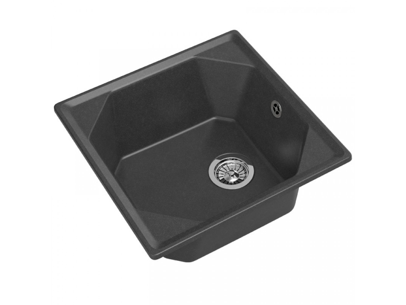 Купить Кухонная мойка GranFest Unique GF-U-500, 50х50 см, графит