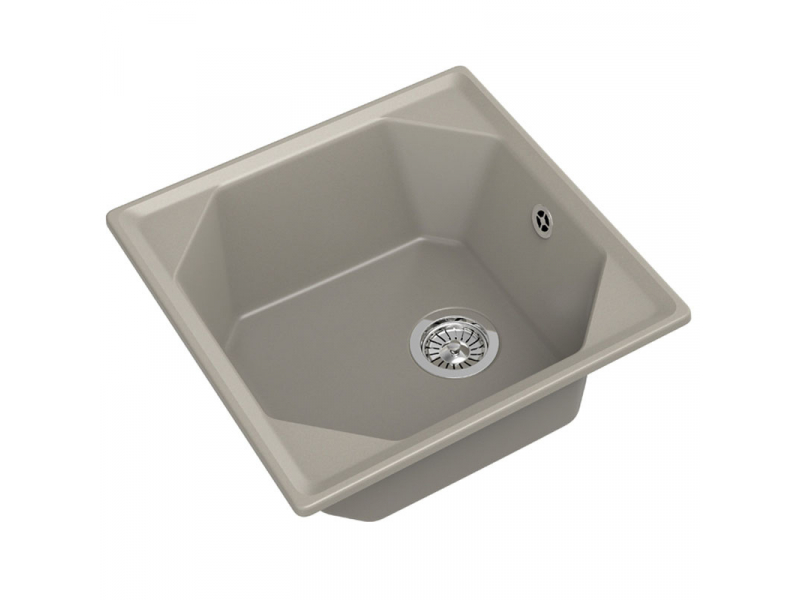 Купить Кухонная мойка GranFest Unique GF-U-500, 50х50 см, топаз