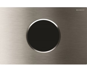 Привод бесконтактного смыва Geberit Sigma Type 10 115.907.SN.1 для унитаза, 230В, двойной смыв, нержавеющая сталь, матовая / полированная / матовая нержавеющая сталь