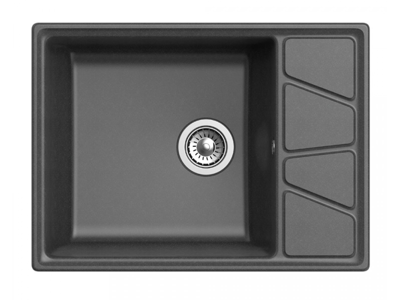 Купить Кухонная мойка GranFest Vertex GF-V-680 L, 68х50 см, графит