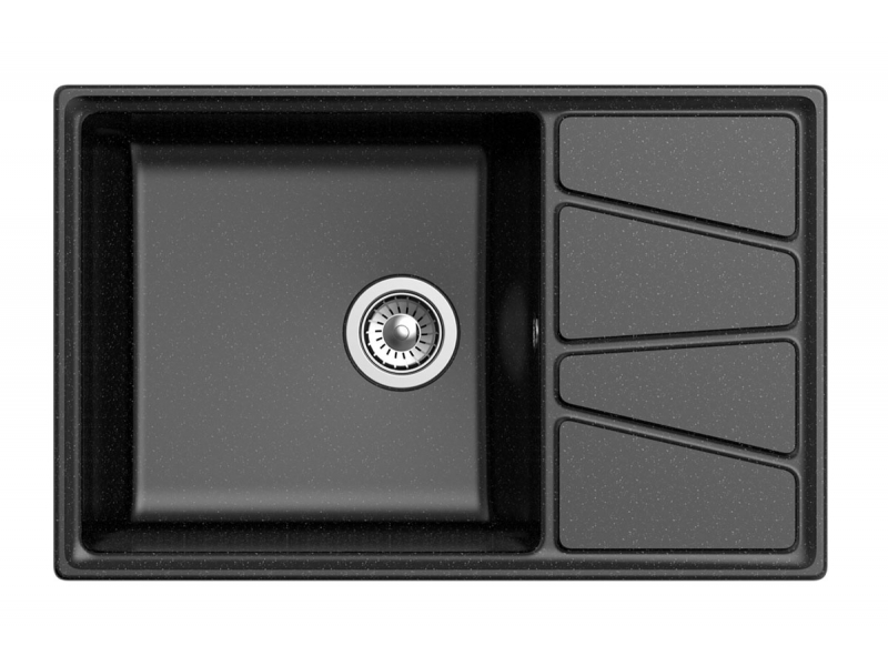 Купить Кухонная мойка GranFest Vertex GF-V-780 L, 78х50 см, черная