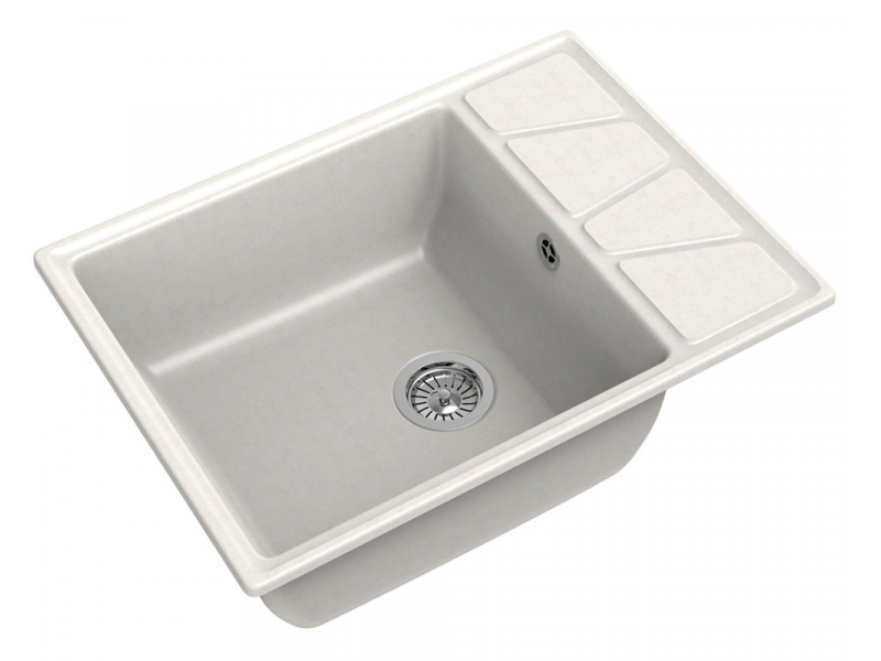 Купить Кухонная мойка GranFest Vertex GF-V-680 L, 68х50 см, белая