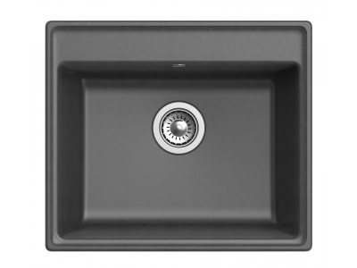 Кухонная мойка GranFest Vertex GF-V-580, 58х50 см, графит