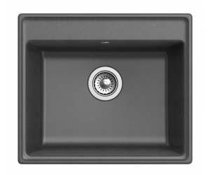 Кухонная мойка GranFest Vertex GF-V-580, 58х50 см, графит