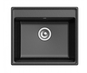 Кухонная мойка GranFest Vertex GF-V-580, 58х50 см, черная