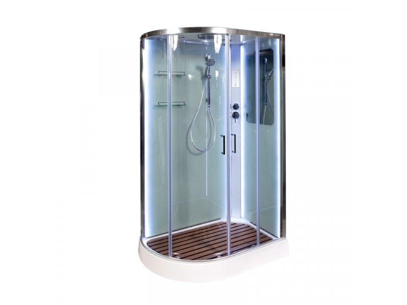Купить Душевая кабина Deto A 102 L/R 120 x 80 см, с крышей, Led с кнопкой