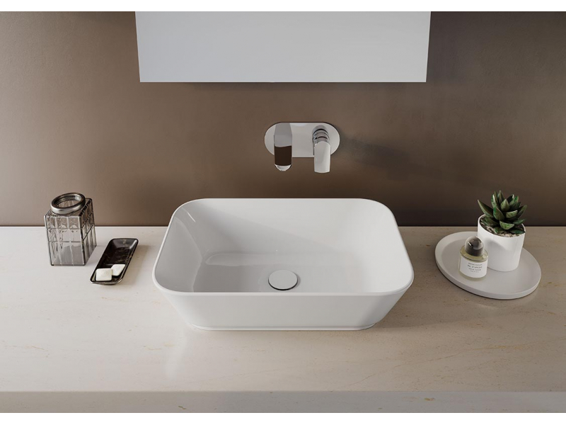 Купить Раковина Vitra Geo накладная, с переливом, 7425B003-0012