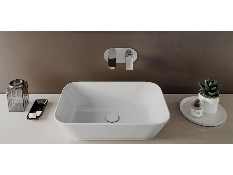 Купить Раковина Vitra Geo накладная, с переливом, 7425B003-0012