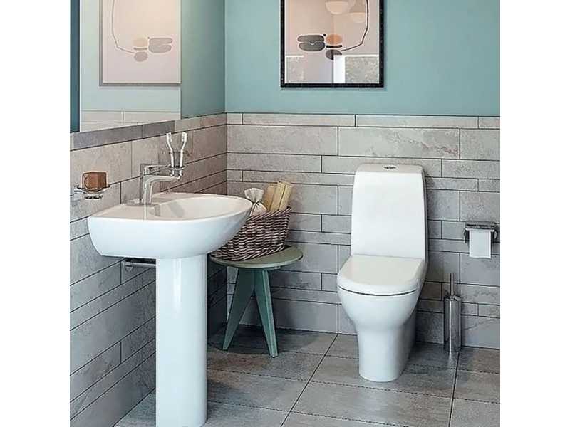 Купить Напольный унитаз Vitra Zentrum 9012B003-7200, крышка микролифт, с системой защиты от конденсата