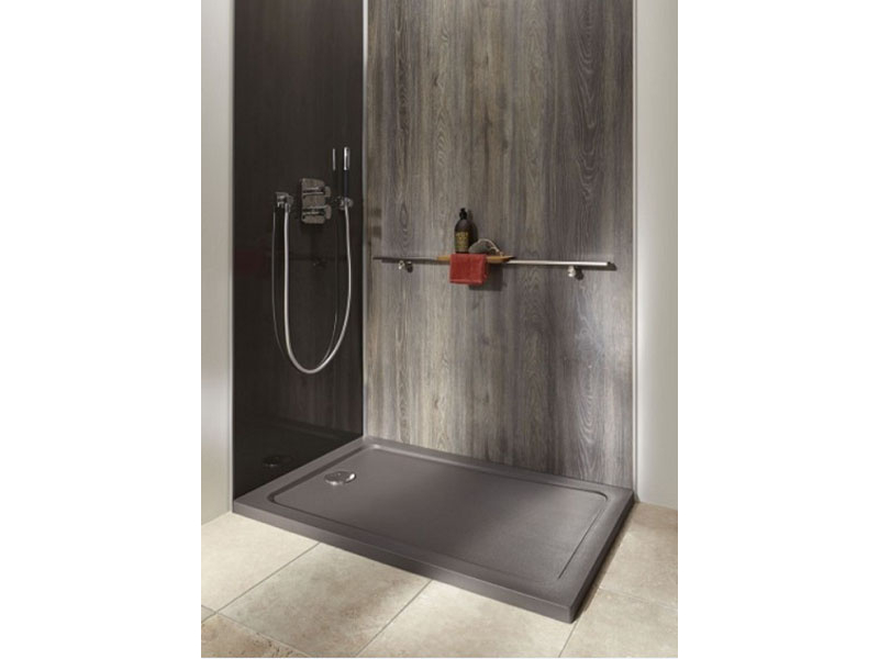 Купить Поддон акриловый Jacob Delafon Flight Safe Couleur 170 x 90 x 4, E62483-F-M53, цвет - матовый антрацит, с антискользящим покрытием