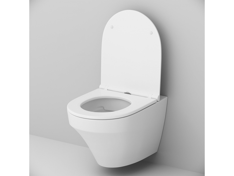 Купить Подвесной унитаз Am.Pm Inspire C501700WH безободковый (FlashClean)