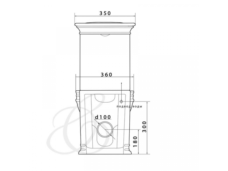 Купить Напольный унитаз Caprigo Armonia 5813, УК037739