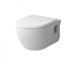 Подвесной унитаз Am.Pm Like FlashClean, безободковый, крышка микролифт, C801701SC