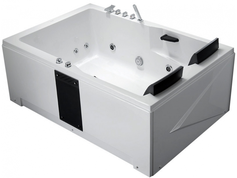 Купить Ванна гидромассажная акриловая Gemy G9061 B L/R 181 х 121 x 70 см, встраиваемая, белая, левая/правая