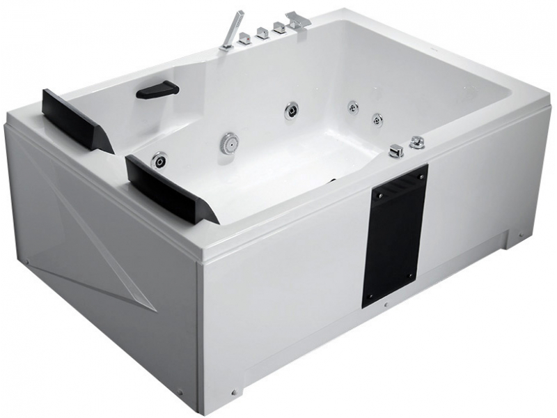 Купить Ванна гидромассажная акриловая Gemy G9061 B L/R 181 х 121 x 70 см, встраиваемая, белая, левая/правая