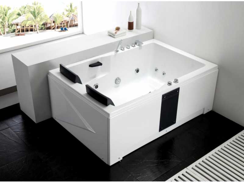 Купить Ванна гидромассажная акриловая Gemy G9061 B L/R 181 х 121 x 70 см, встраиваемая, белая, левая/правая
