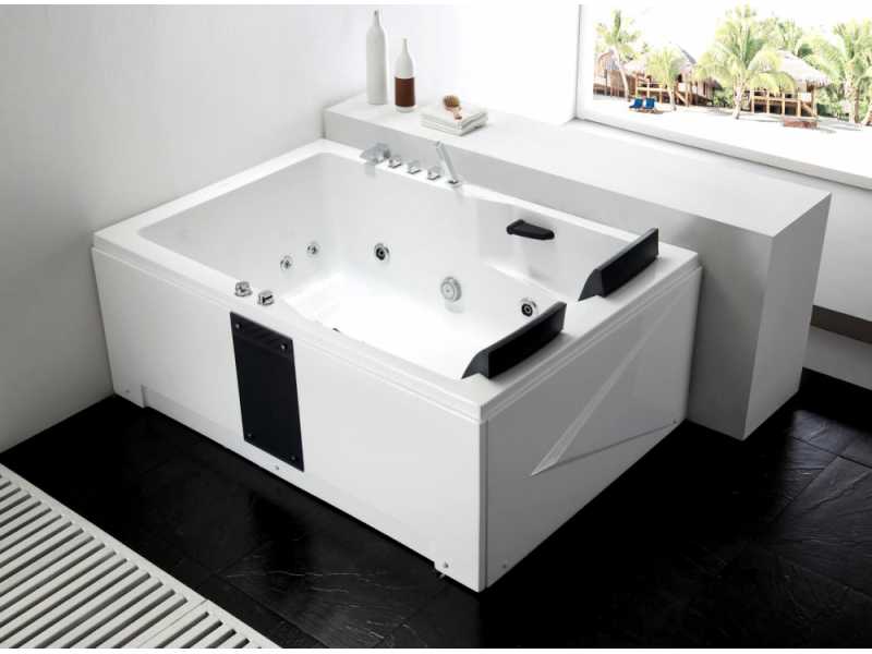 Купить Ванна гидромассажная акриловая Gemy G9061 B L/R 181 х 121 x 70 см, встраиваемая, белая, левая/правая