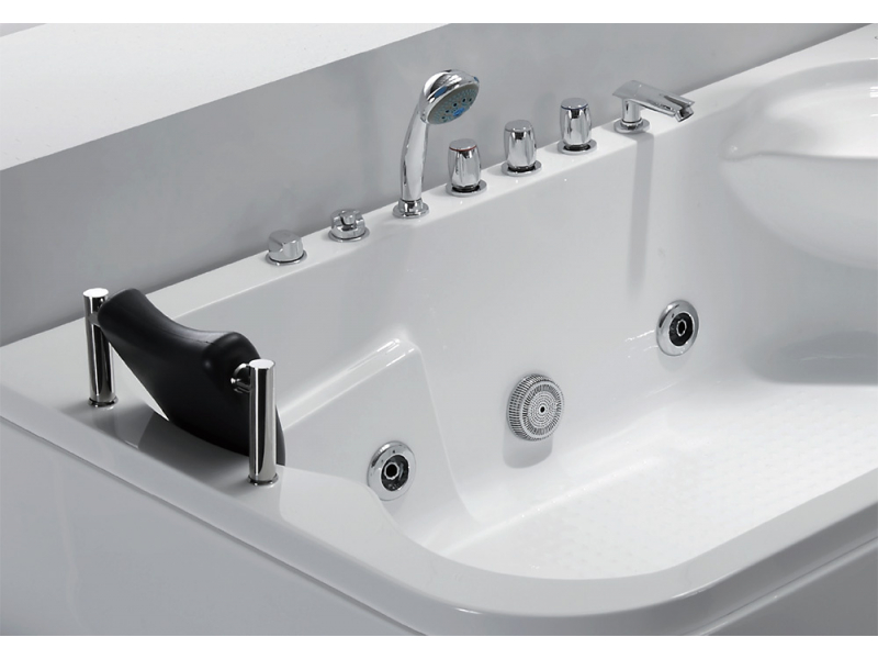 Купить Ванна гидромассажная акриловая Gemy G9085 B L/R 180 х 116 x 69 см, встраиваемая, белая, левая/правая