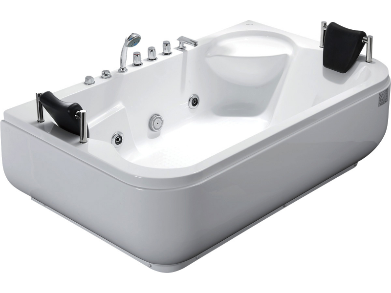 Купить Ванна гидромассажная акриловая Gemy G9085 B L/R 180 х 116 x 69 см, встраиваемая, белая, левая/правая